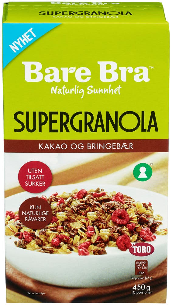 Bare Bra Supergranola Kakao & Bær