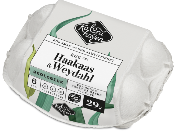 Kolonihagen Egg Økologisk Str M/L/XL