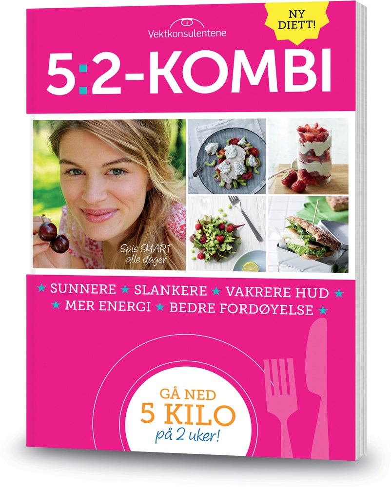 Vektkonsulentene 5:2-Kombi Diett Kokebok, innbundet