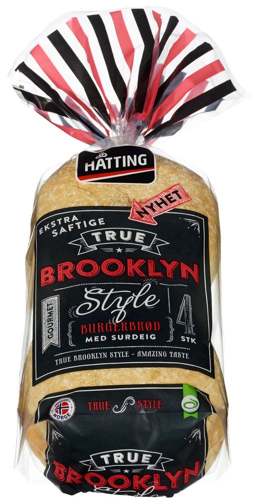 Hatting Gourmet Hamburgerbrød 4stk