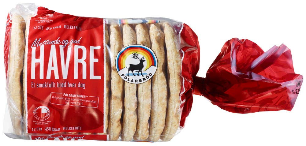 Polarbrød Havre 12stk