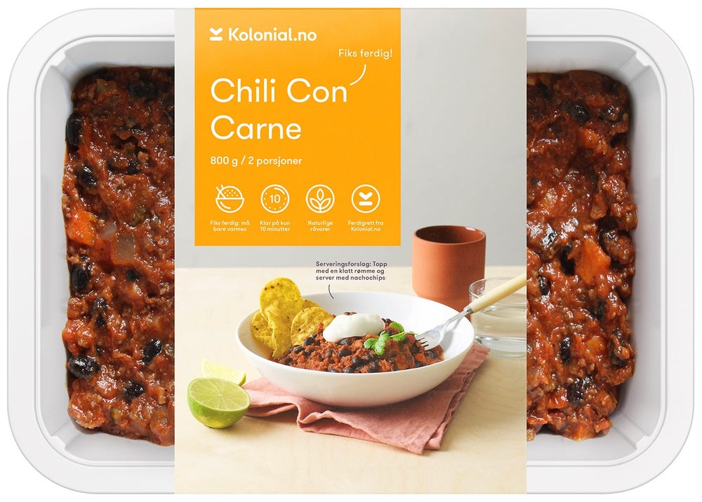 Gastro Kitchen Chili Con Carne Fiks ferdig, 2 Porsjoner