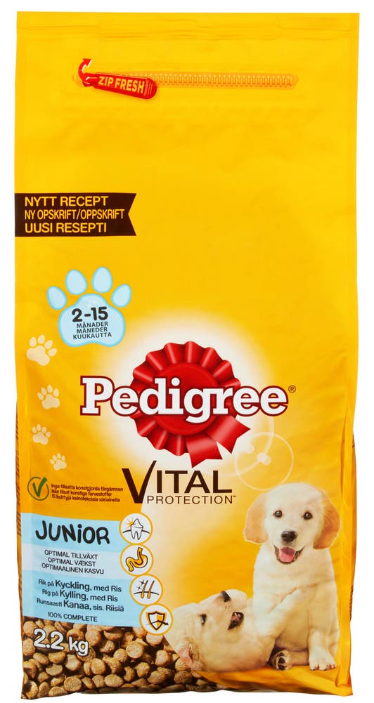 Pedigree Junior Kylling & Ris