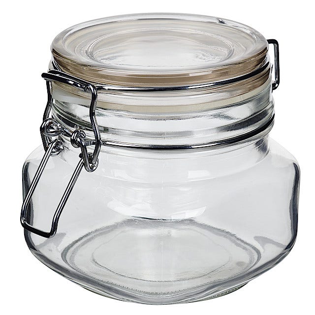 Clas Ohlson Glasskrukke med lokk 1,0l