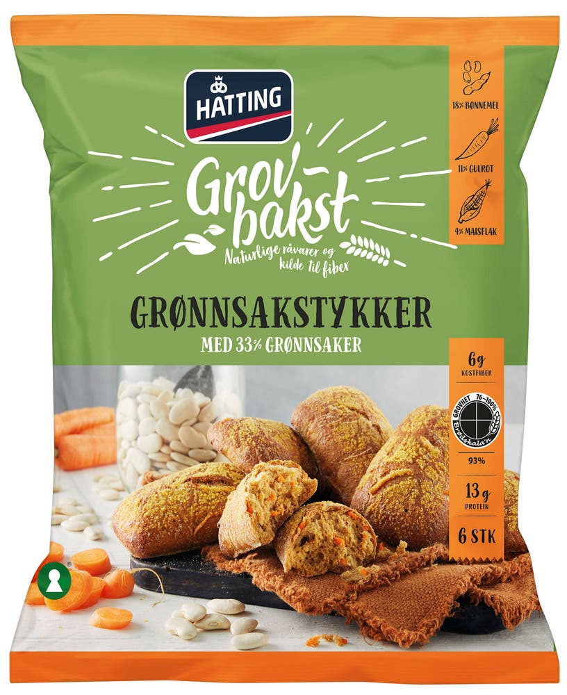 Hatting Grønnsakstykker 6 stk