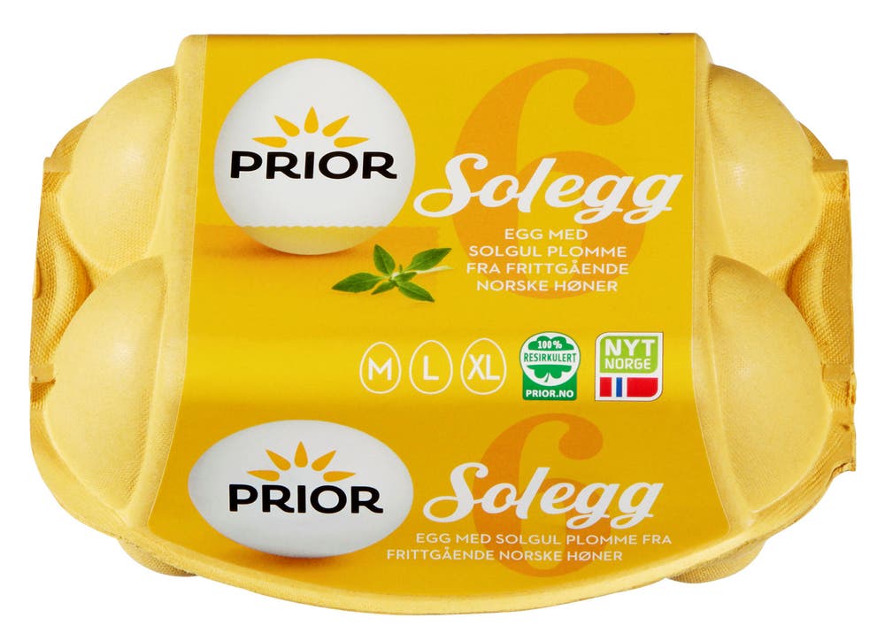 Prior Solegg fra Frittgående Høner Str M/L/XL