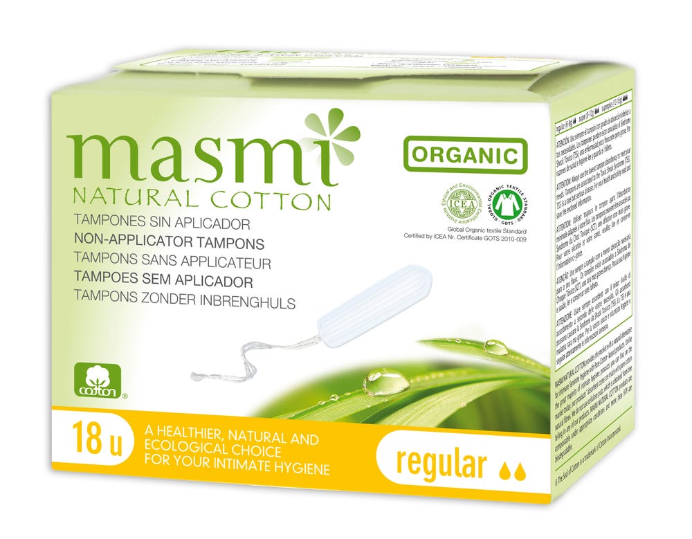 Masmi Tamponger Regular, Ikke Klorbleket Økologisk