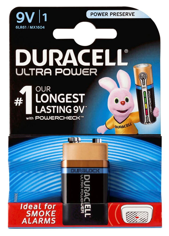 Duracell Batteri Ultra Power 9V
