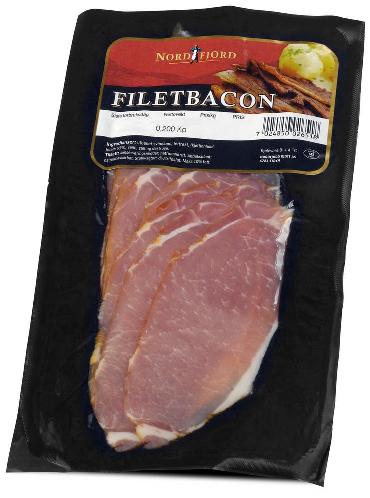 Nordfjord Filetbacon Oppskåret