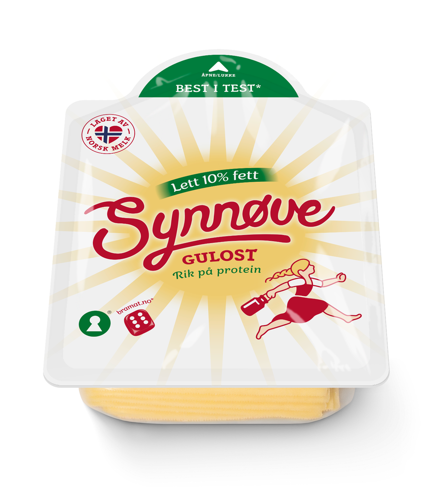 Synnøve Lett Ost Skivet 10%
