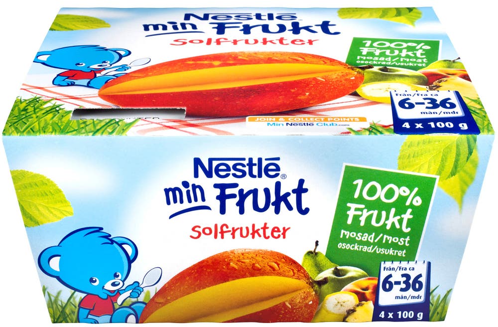 Nestlé Min Frukt Solfrukter 400g, fra 6 mnd