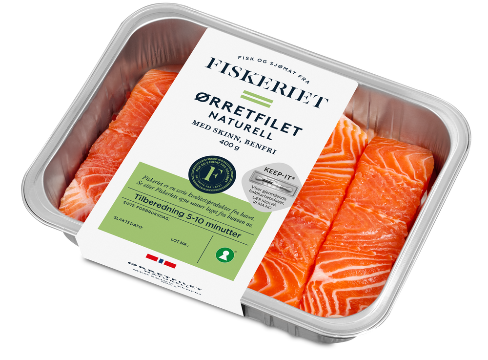 Fiskeriet Ørretfilet med Skinn Naturell