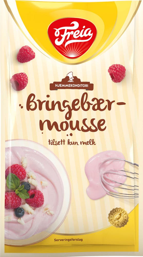 Freia Bringebærmousse