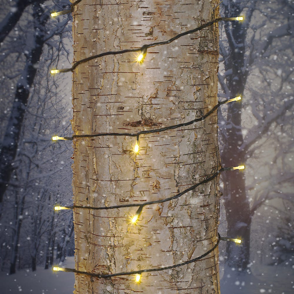 Northlight Diodeslynge 240stk lys Varmhvit 38m med lys + 10m tilkoblingskabel