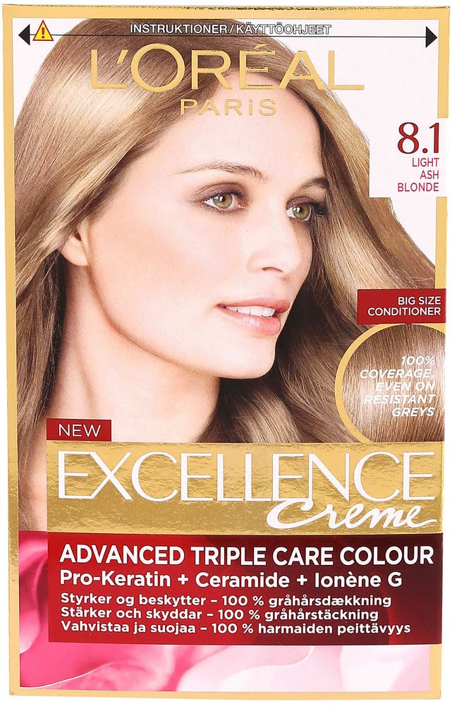 L'Oreal Excellence 8,1 Lys Askeblond