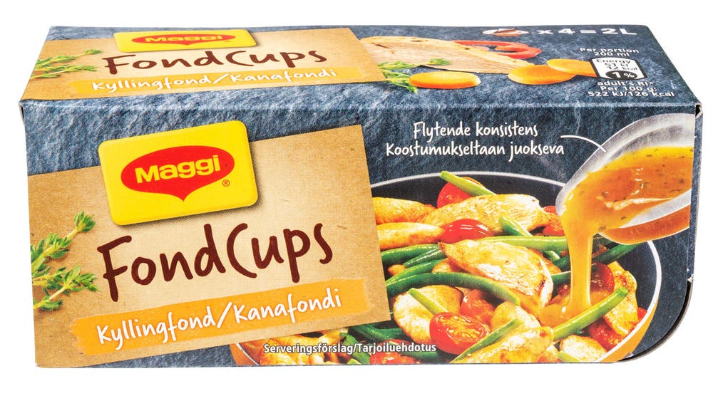 Maggi Fond Cups Kylling 4 stk