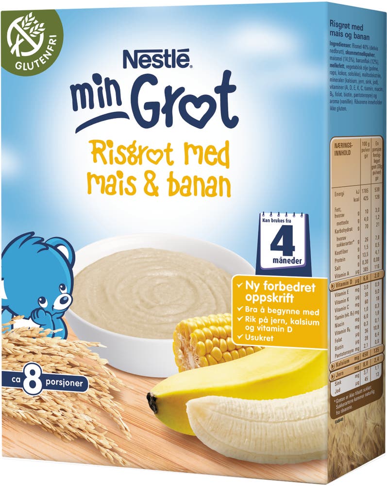 Nestlé Risgrøt Mais & Banan Fra 4 mnd