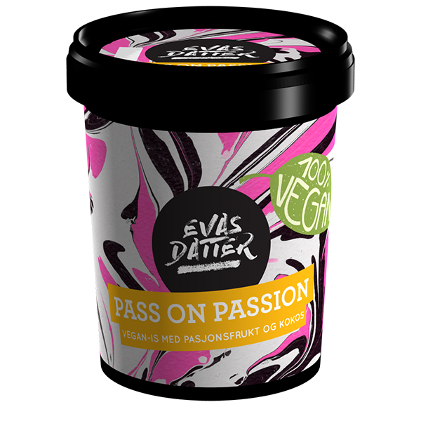 Evas Datter Pass On Passion Vegan-is med pasjonsfrukt og kokos