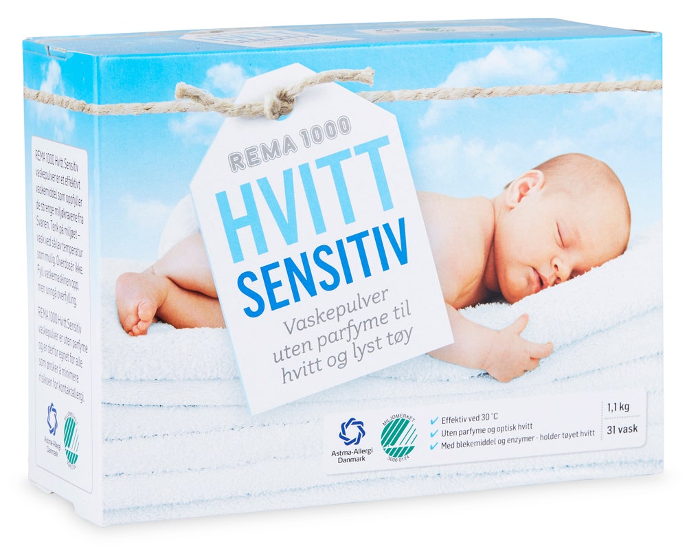 REMA 1000 Maskinvask Hvitt Sensitiv