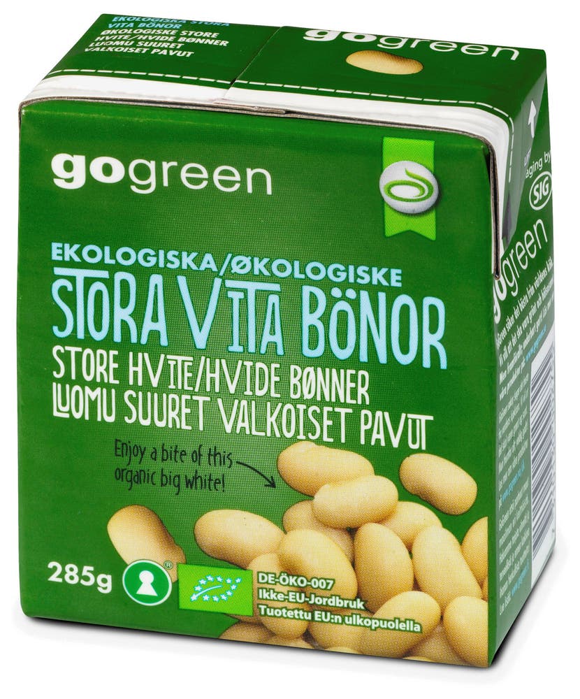 Go Green Store Hvite Bønner Økologisk