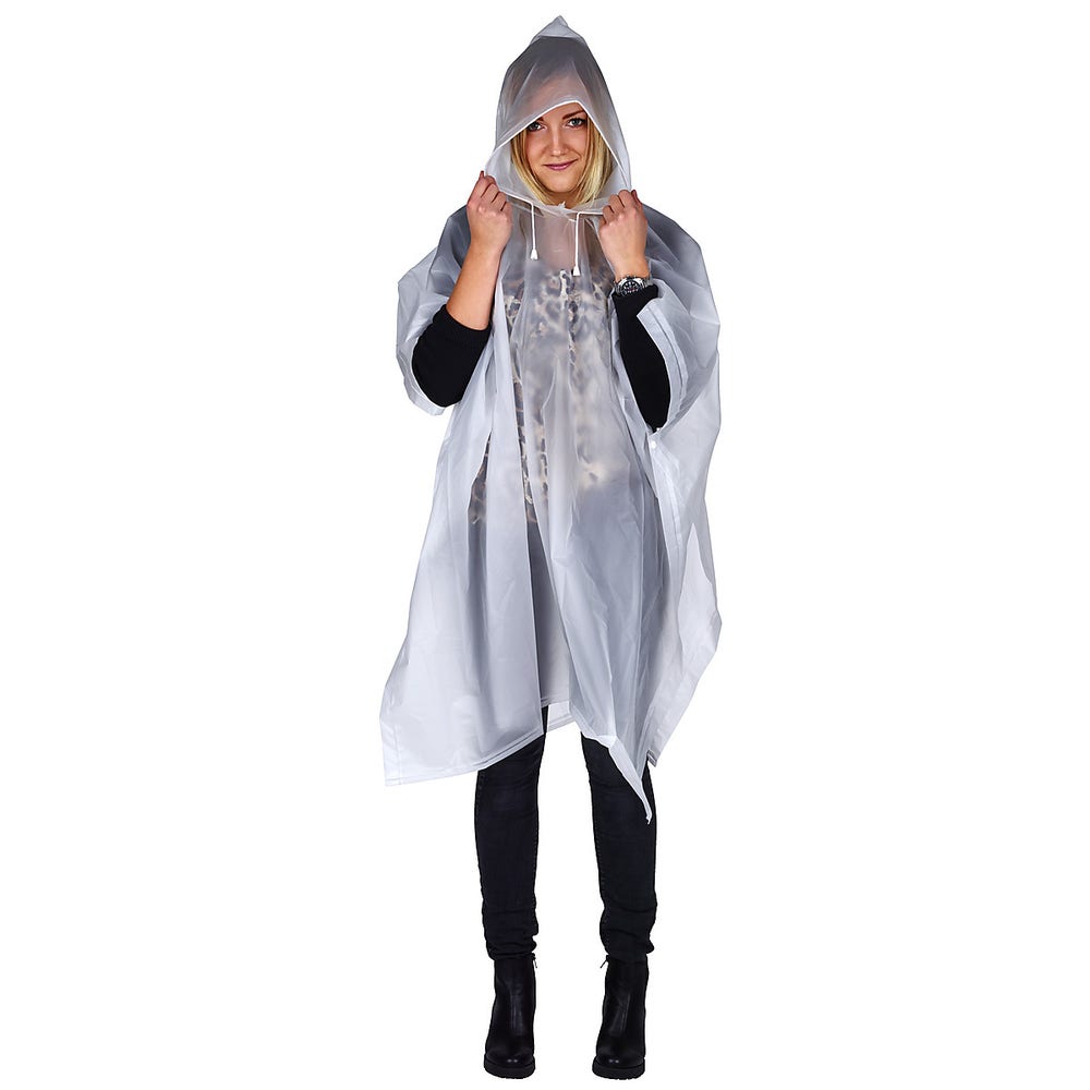 Clas Ohlson Regnponcho Hvit