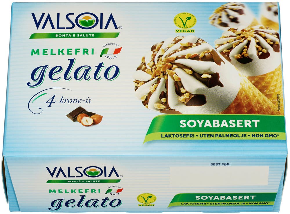 Valsoia Gelato Kroneis med Sjokolade Melkefri