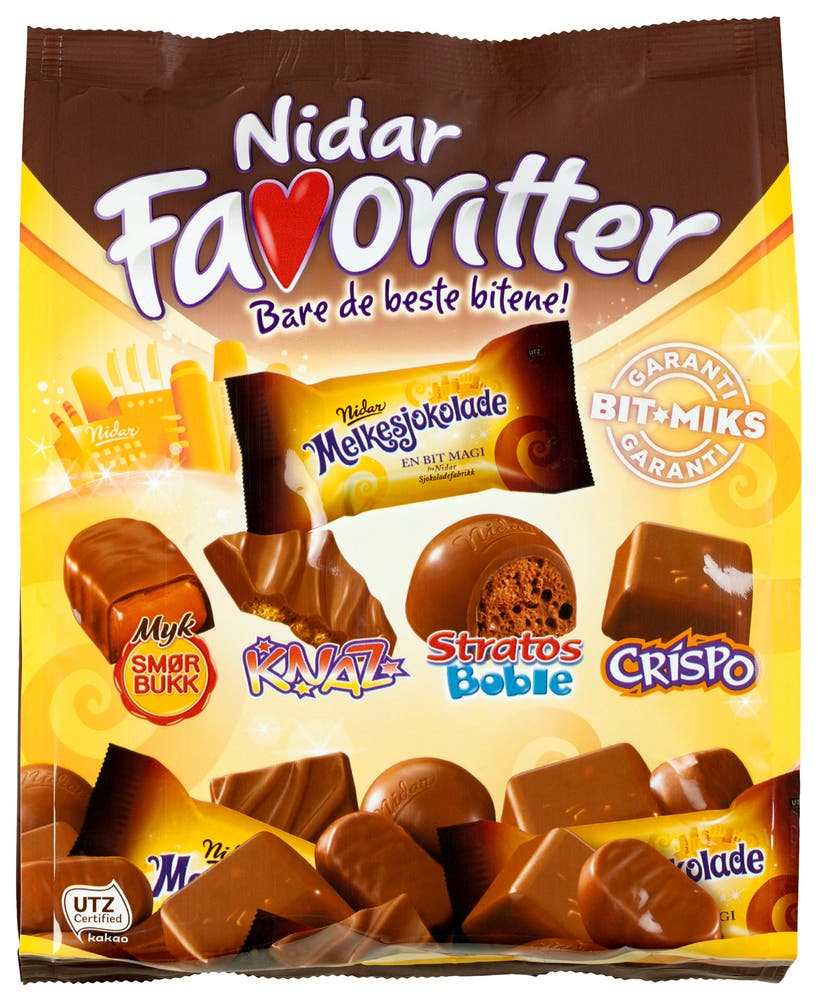 Nidar Favoritter Melkesjokolade