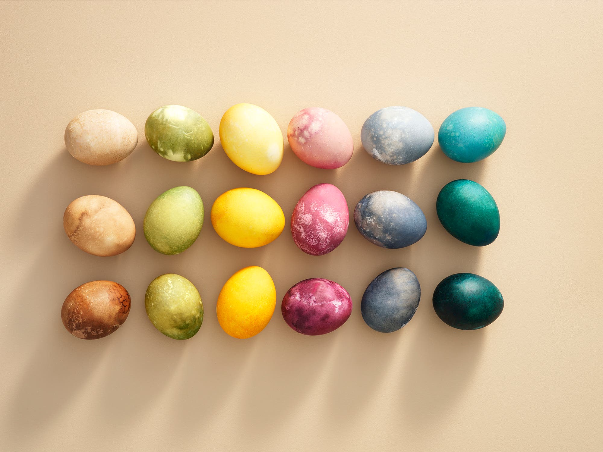 Fargede egg til påske