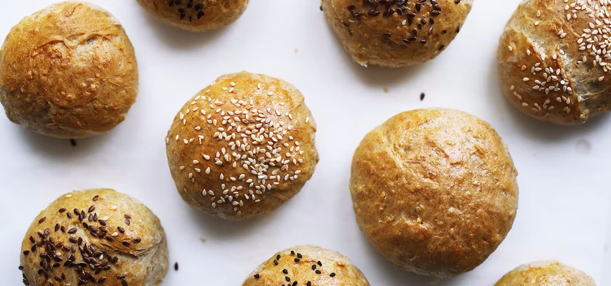 Grove rundstykker (kaldheves over natten) - for barnehager