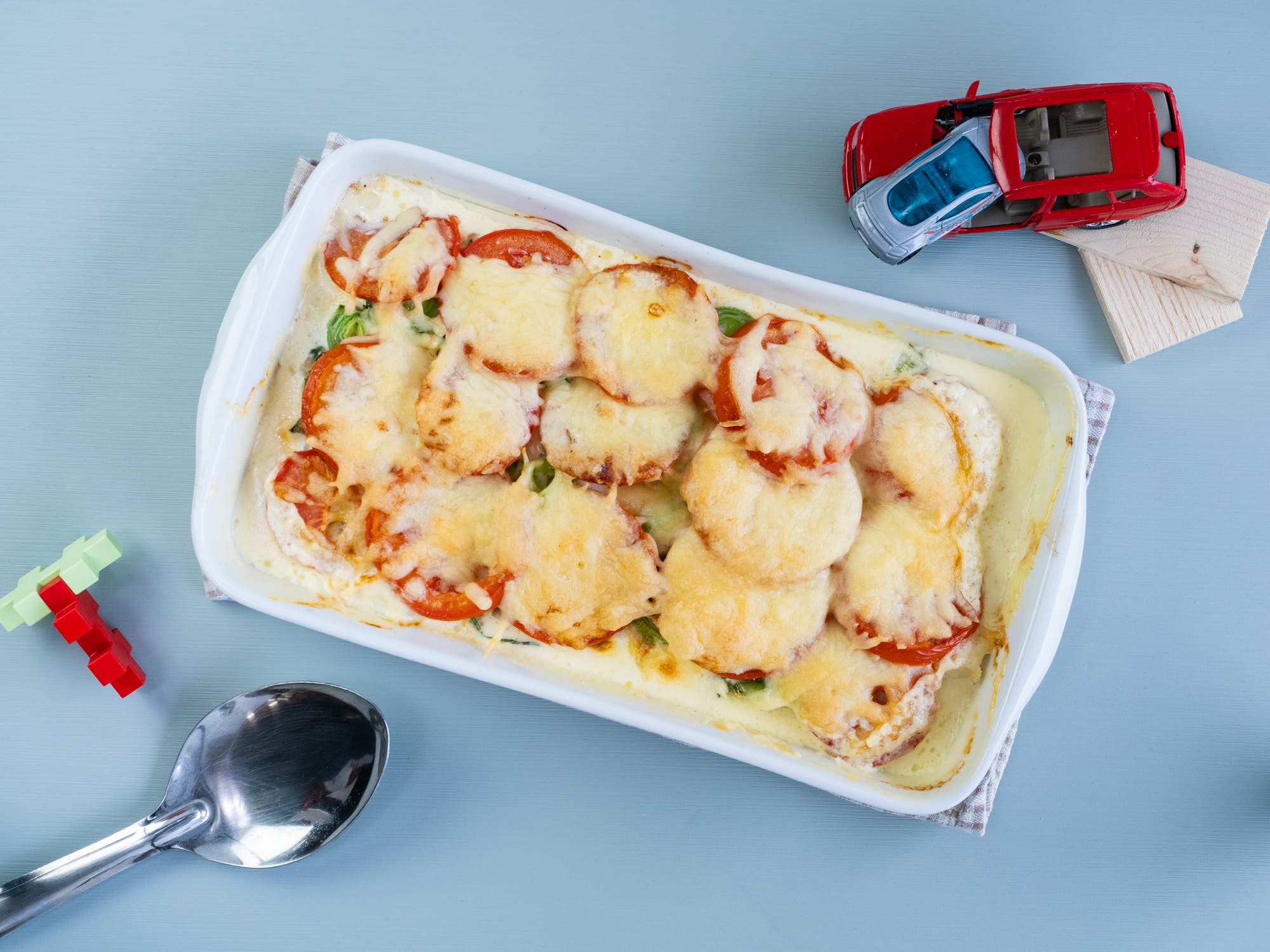 Gratinert fisk i form - for barnehager