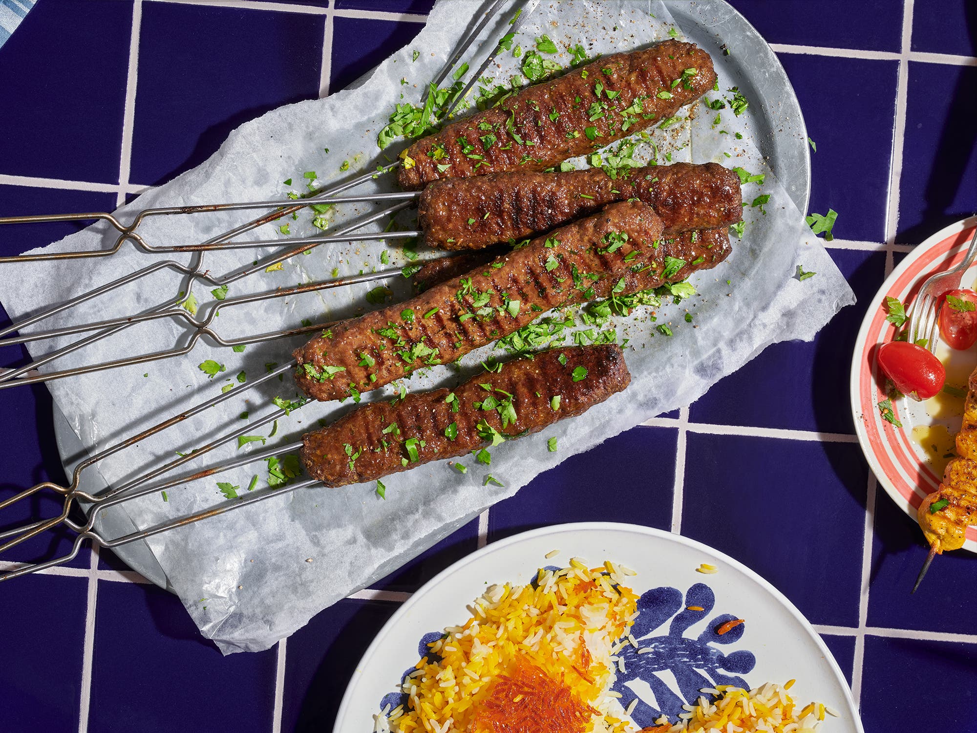 Kabab kobide – Persisk kjøttdeig kebab