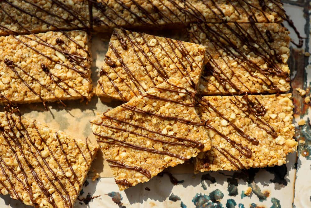 Energibarer med cashew og mandler