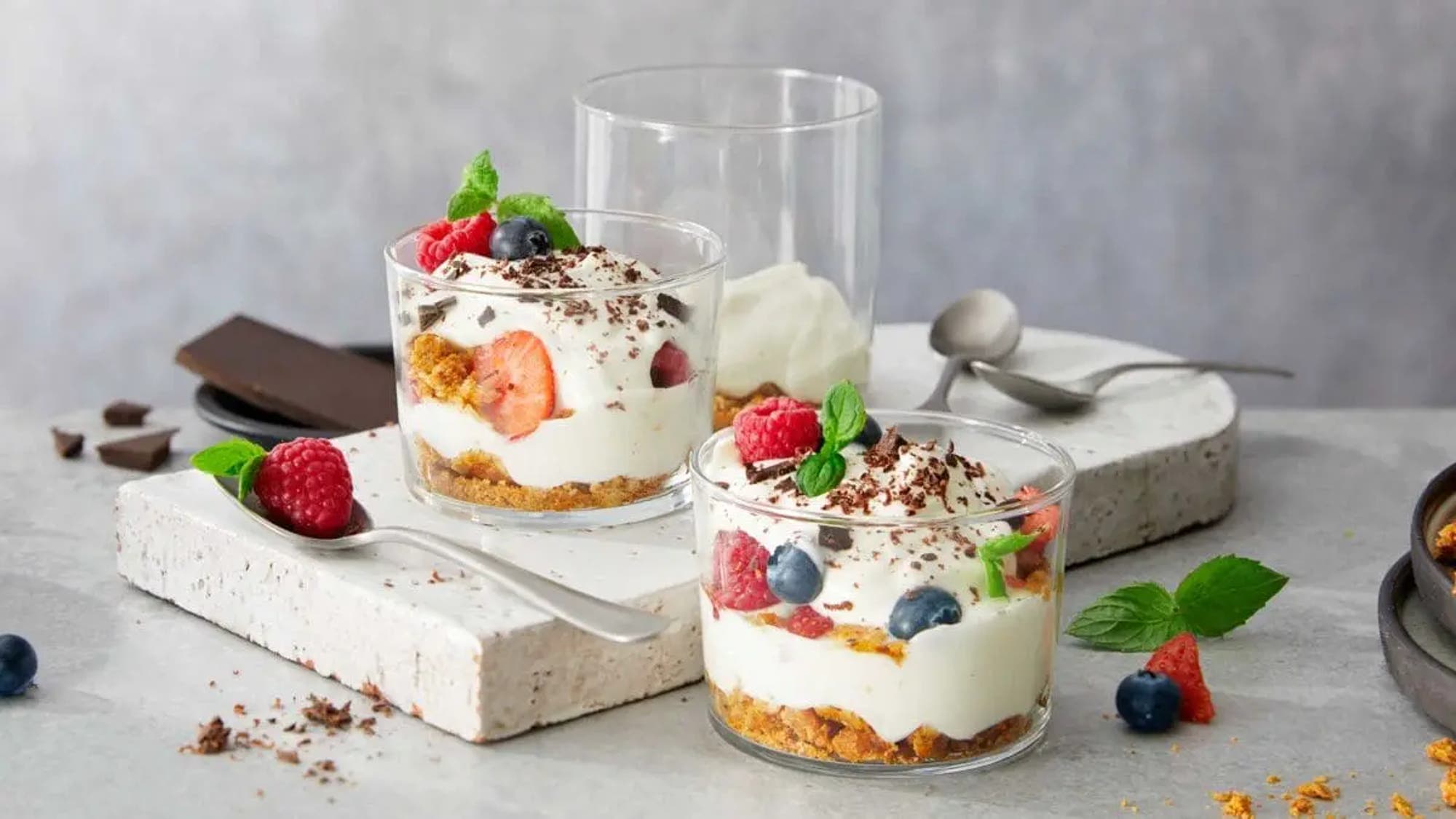 Hverdagsdessert med proteinrik vaniljekesam