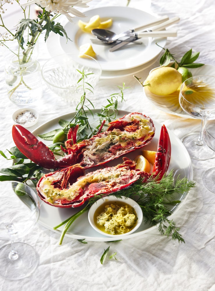 Hummer med estragonsmør