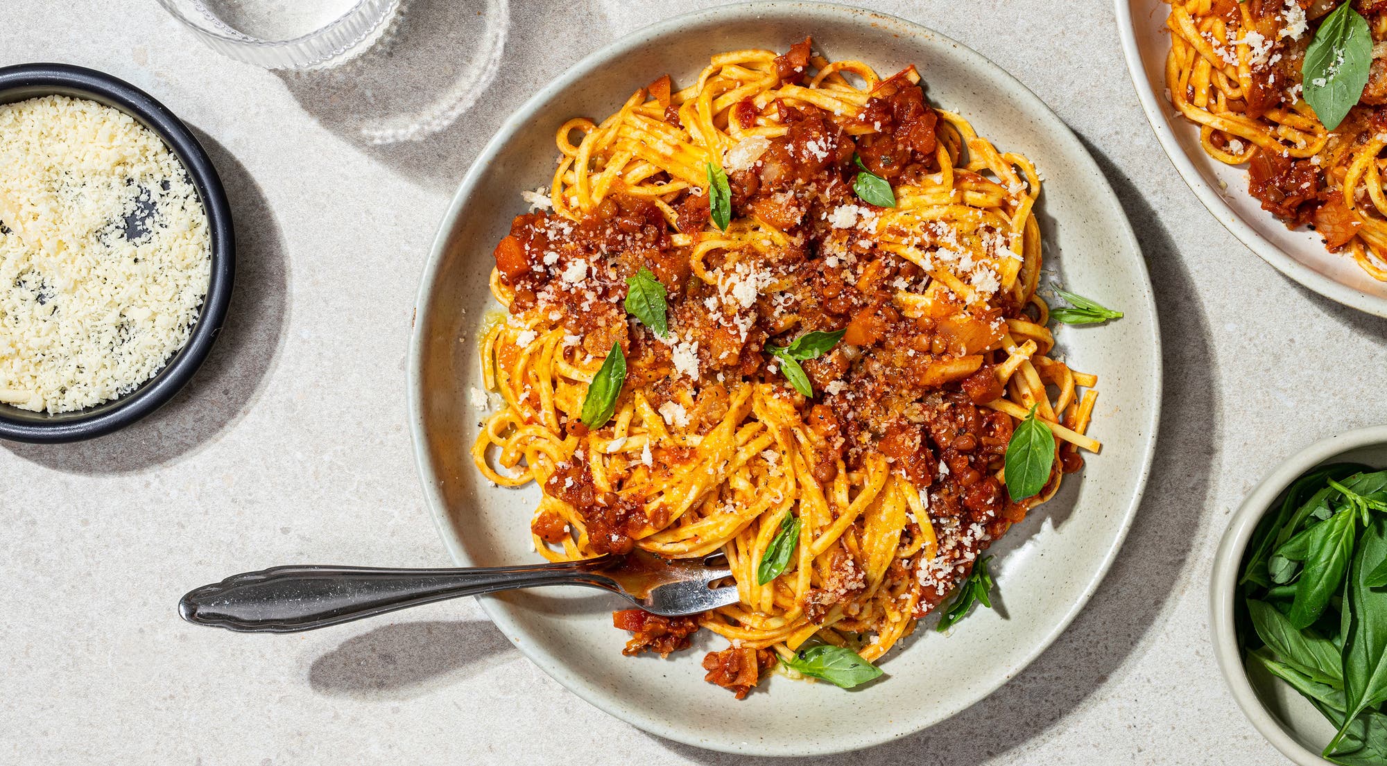 Rask grønnsaksbolognese med tagliatelle