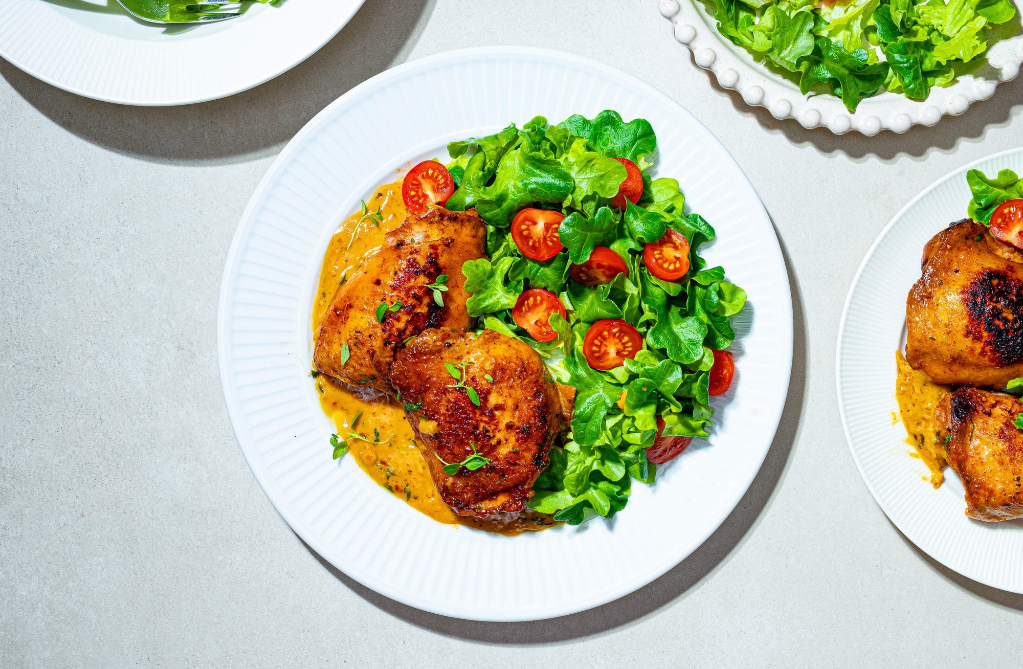 Kyllingpanne med kremet sitronsaus