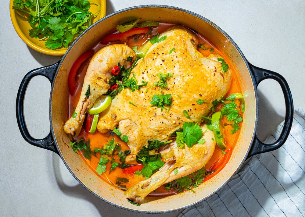 Hel kylling i kokos-curry