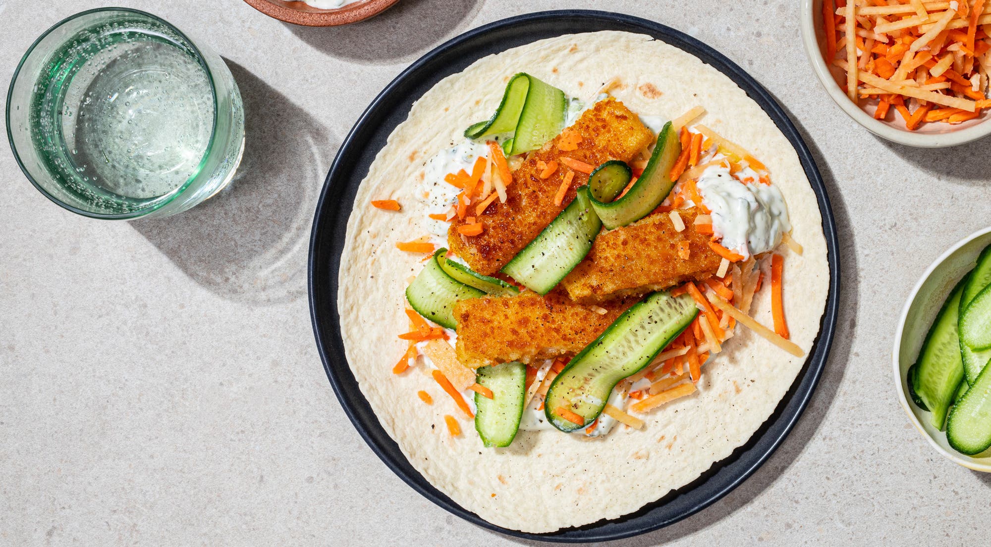 Rask wrap med fiskepinner