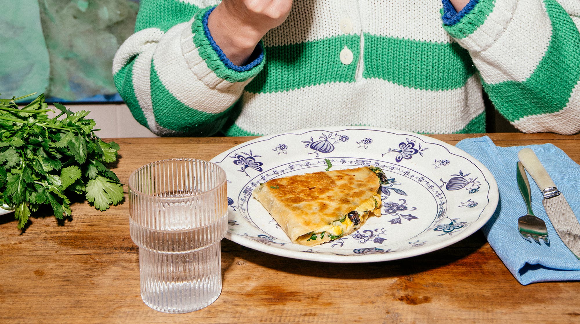 Frokostquesadilla med eggerøre