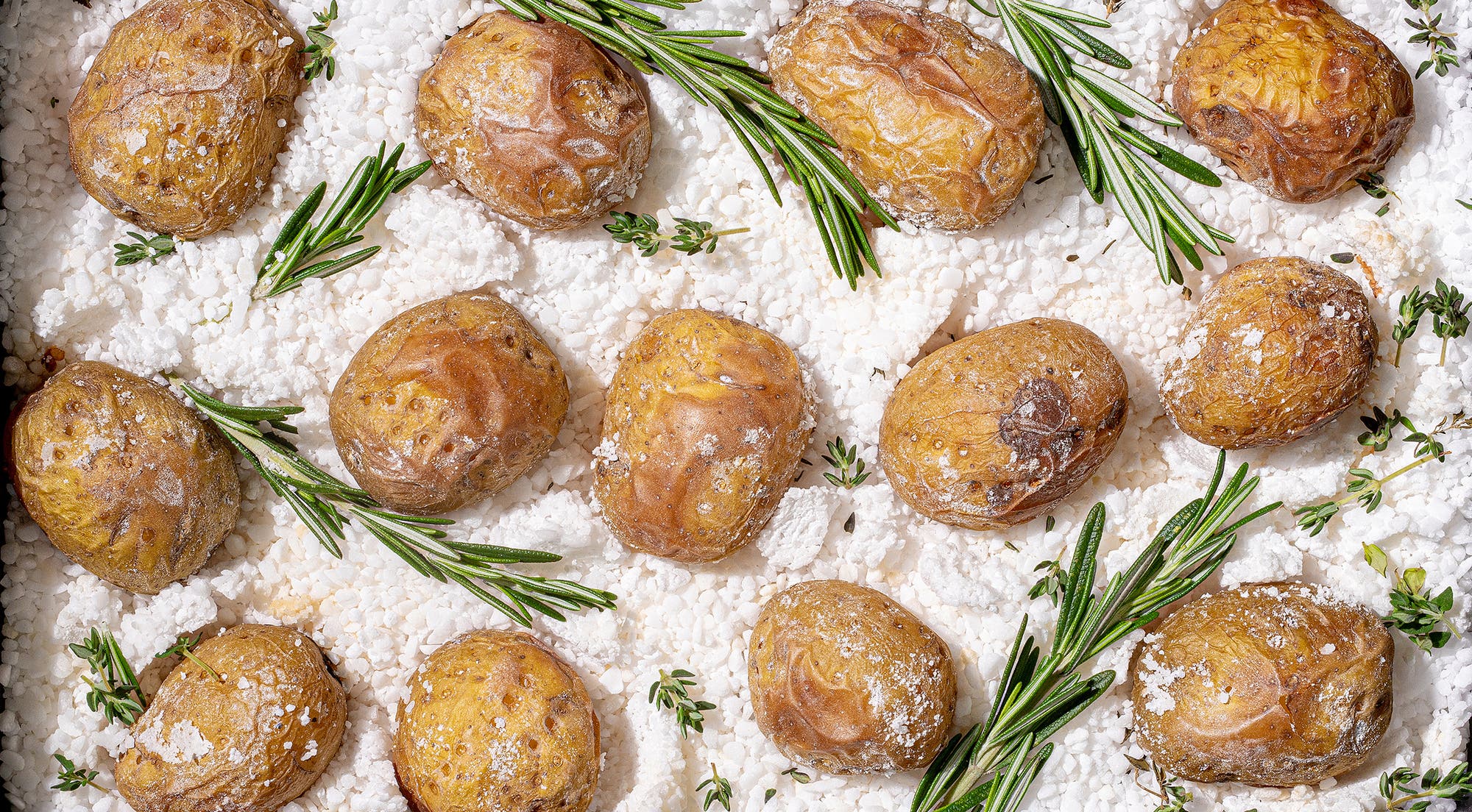 Saltbakte poteter med rosmarin