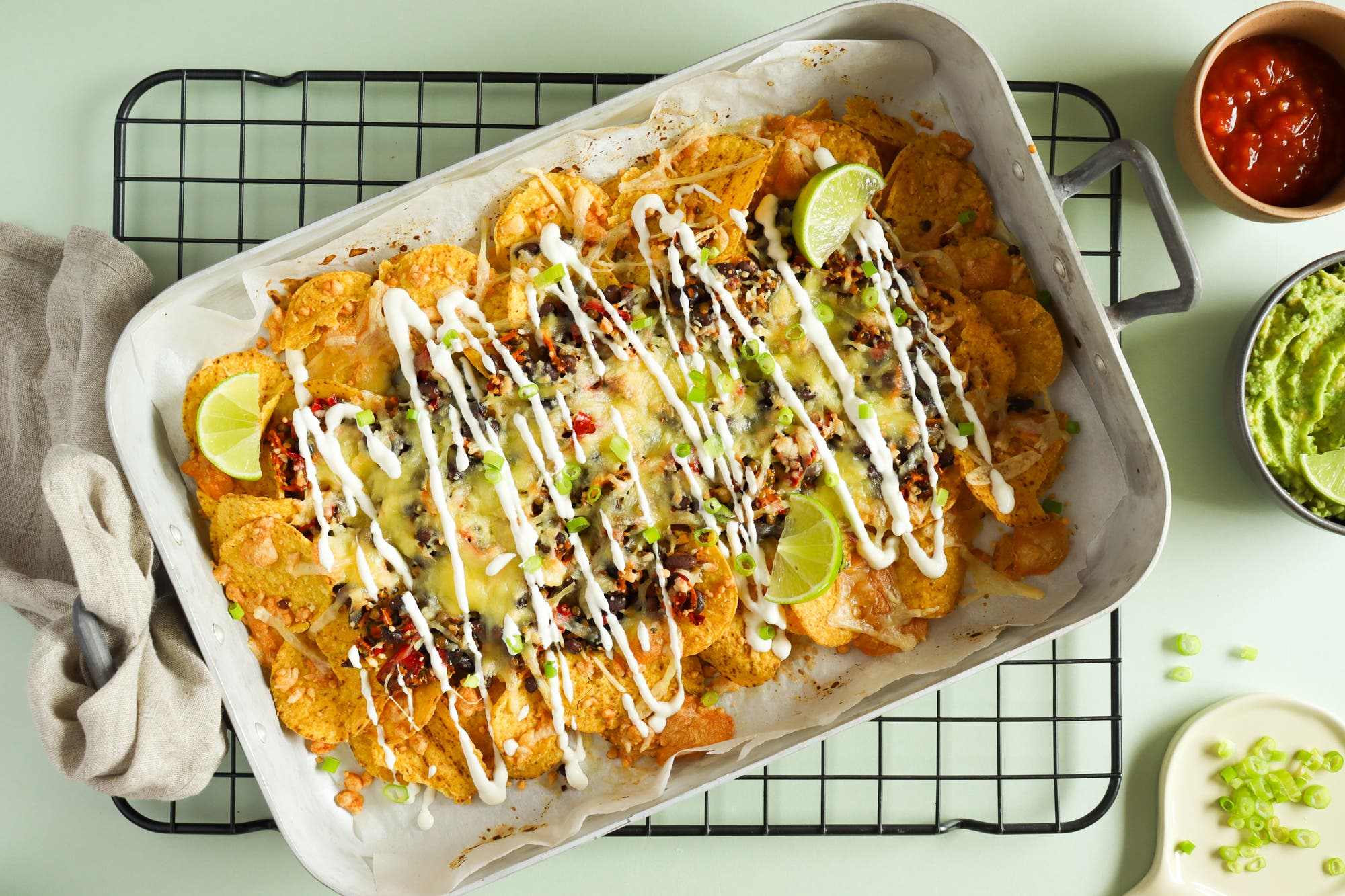 Enkel tacoform med linser og bønner