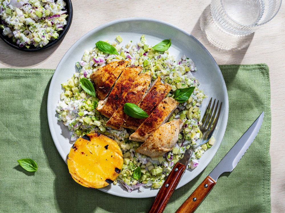 Rask brokkolisalat med saftig kylling