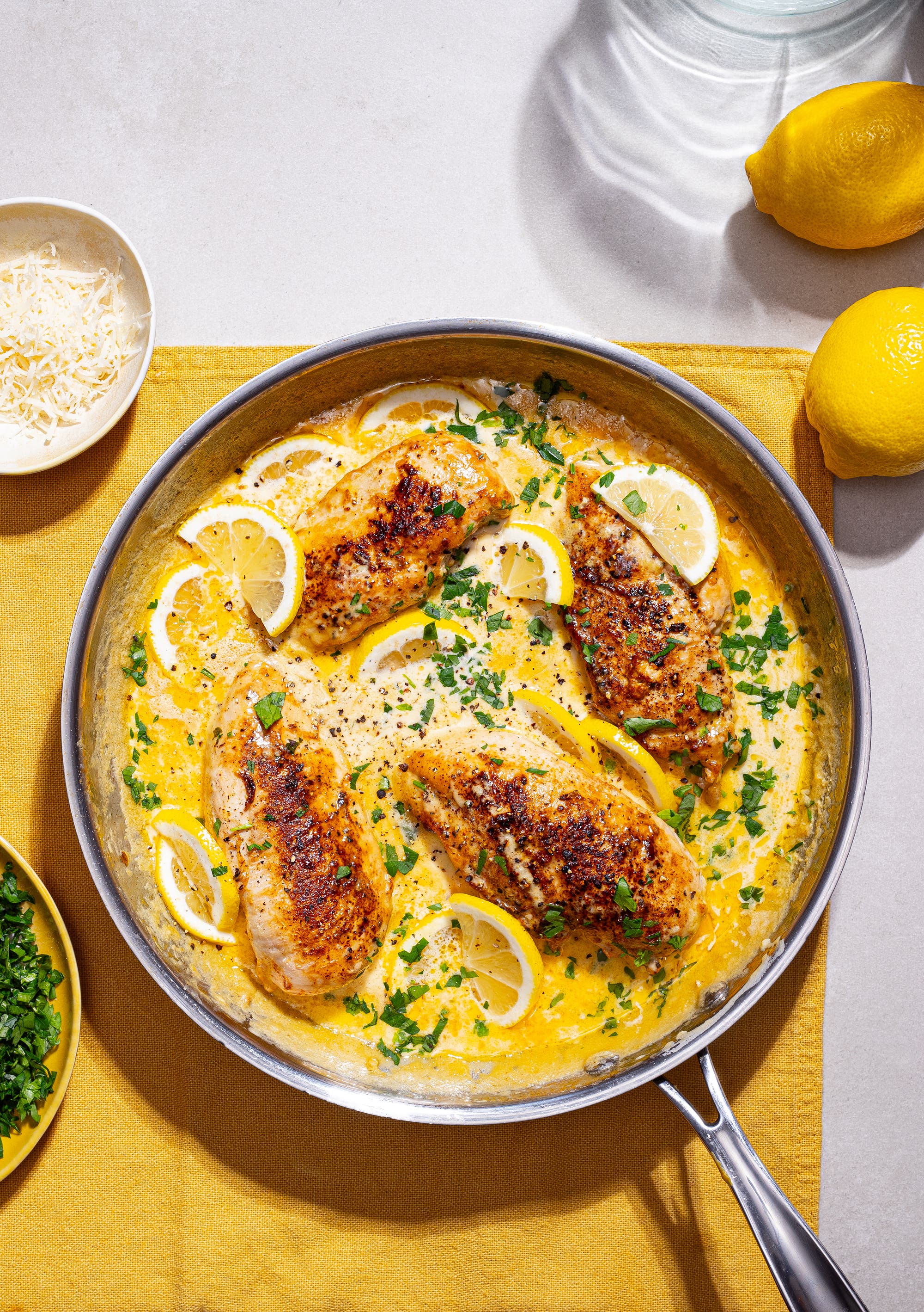 Kremet sitronkylling med ris