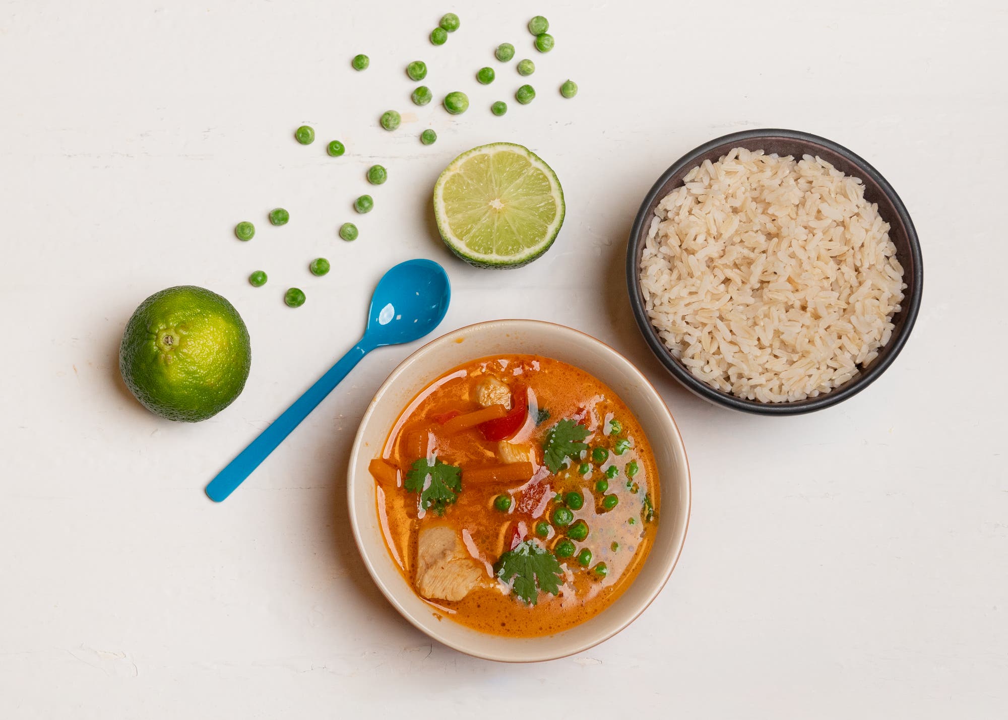 Mild thai curry med kylling