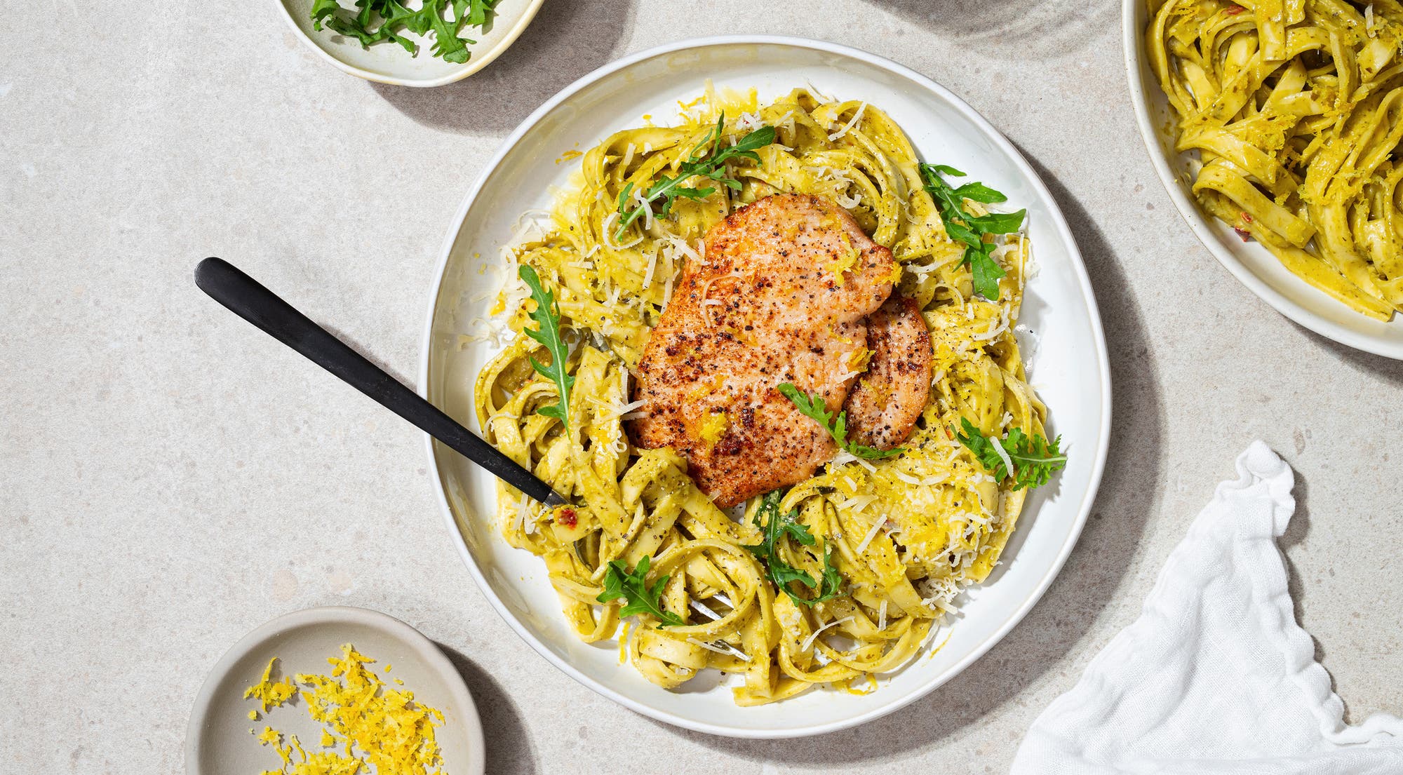 Rask pestopasta med kylling