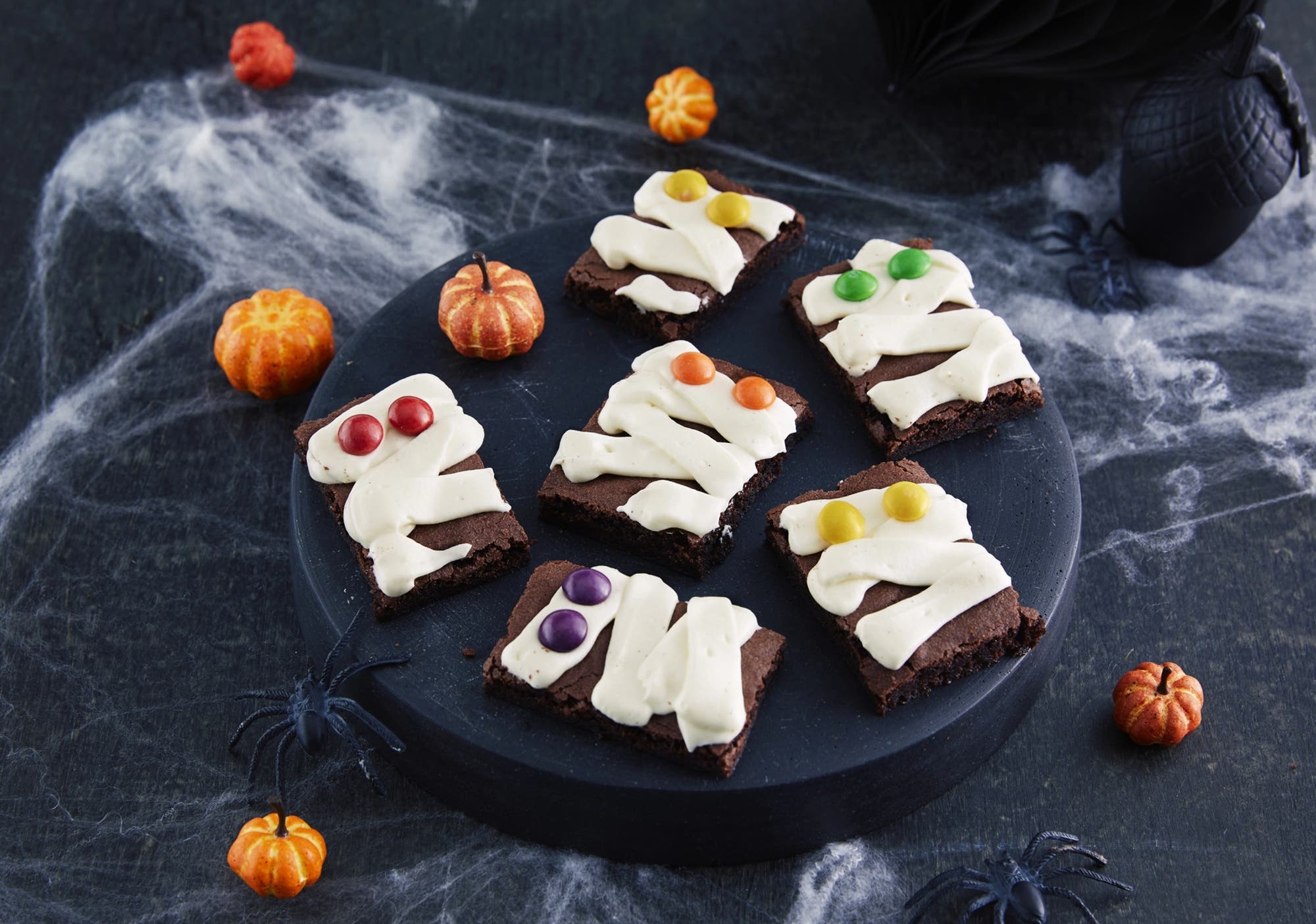 Mumie-brownies til Halloween