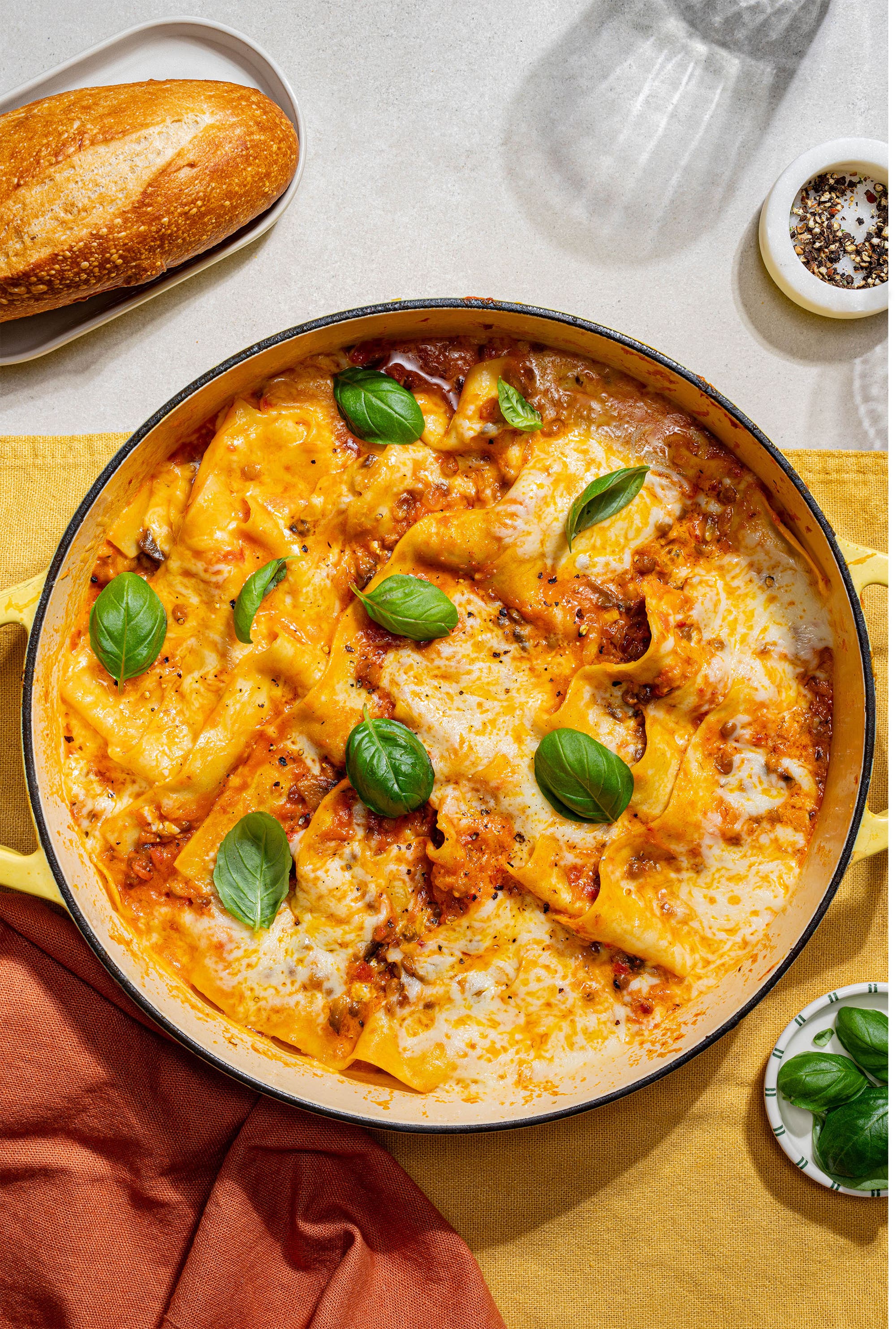 Alt-i-ett vegetarlasagne