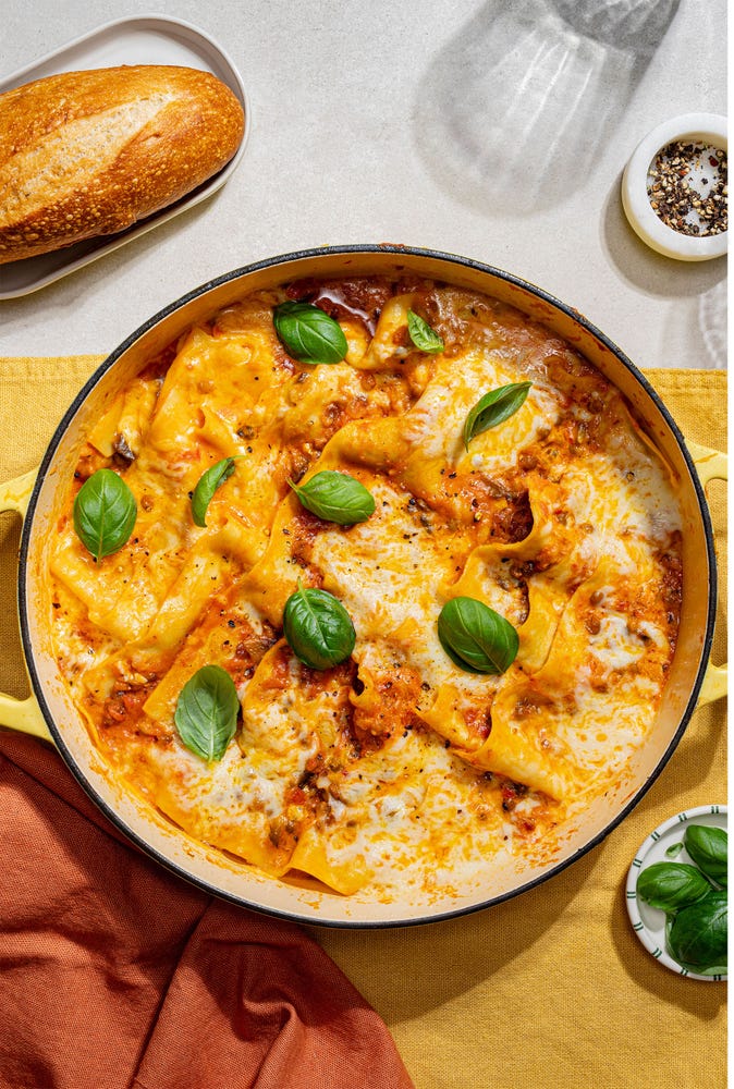 Alt-i-ett vegetarlasagne