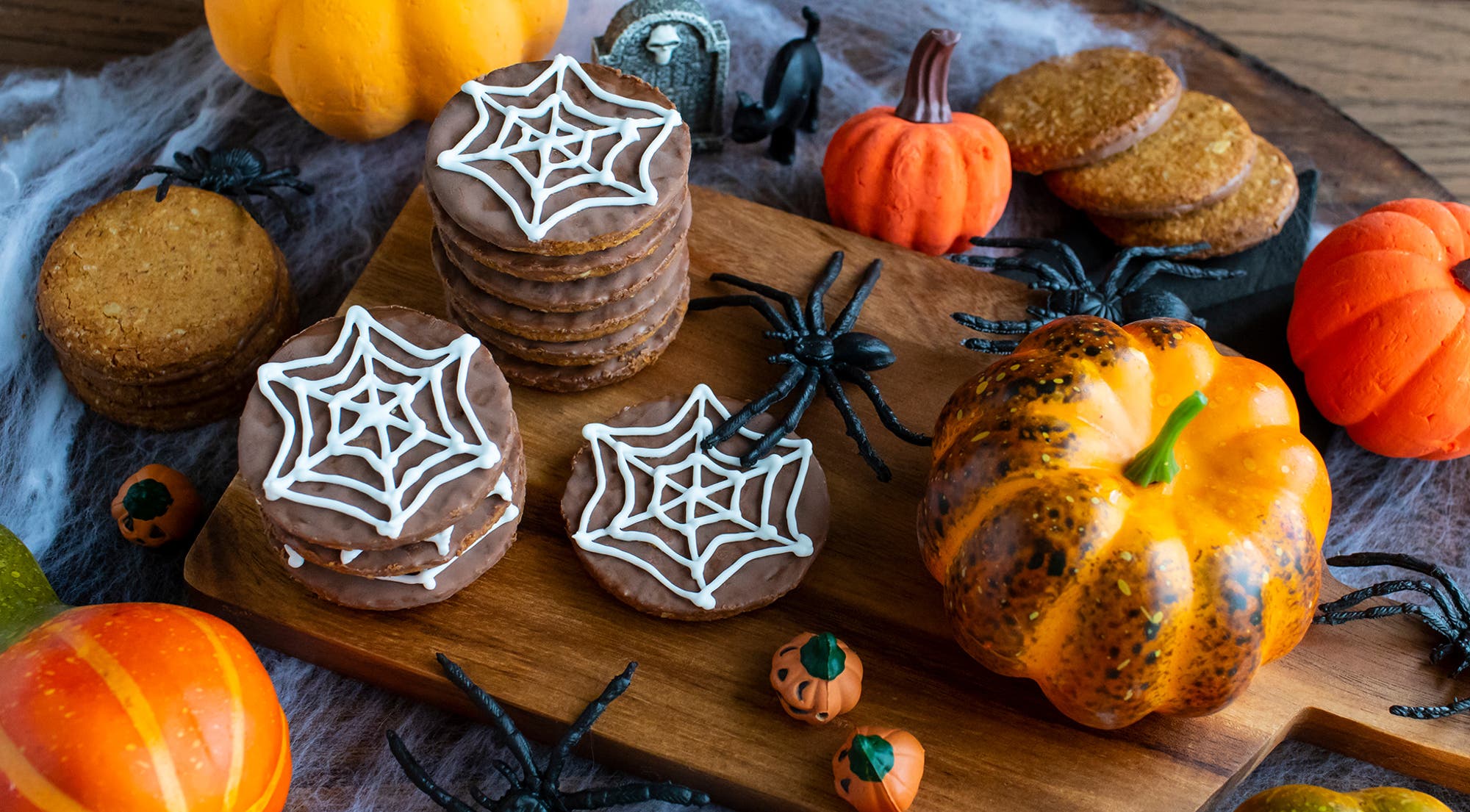 Spindelvev-kjeks med glasur