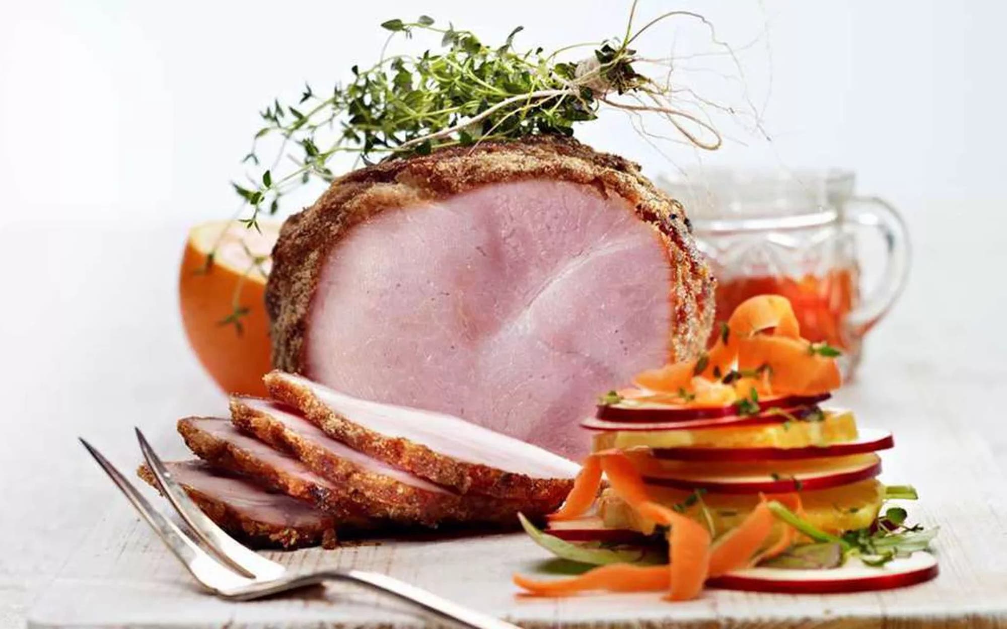 Glassert juleskinke